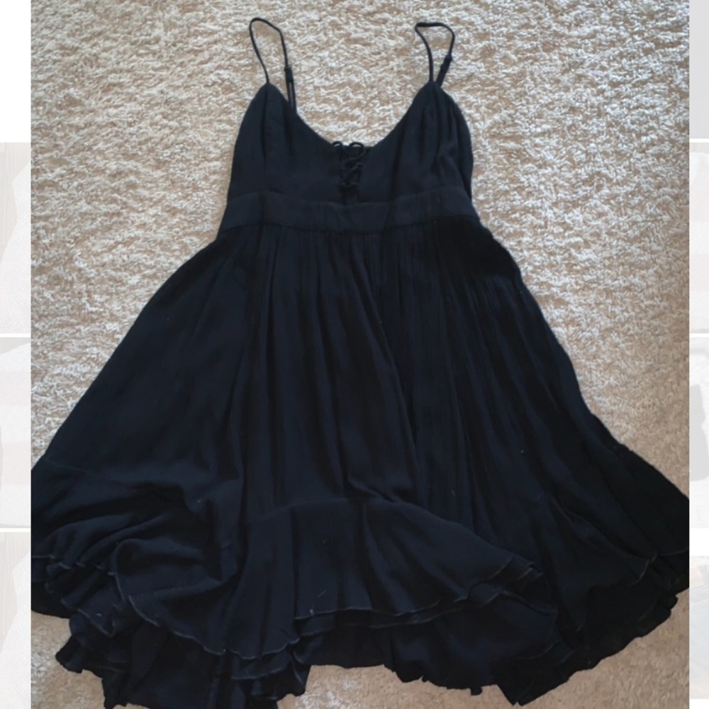Free people black slip dress
